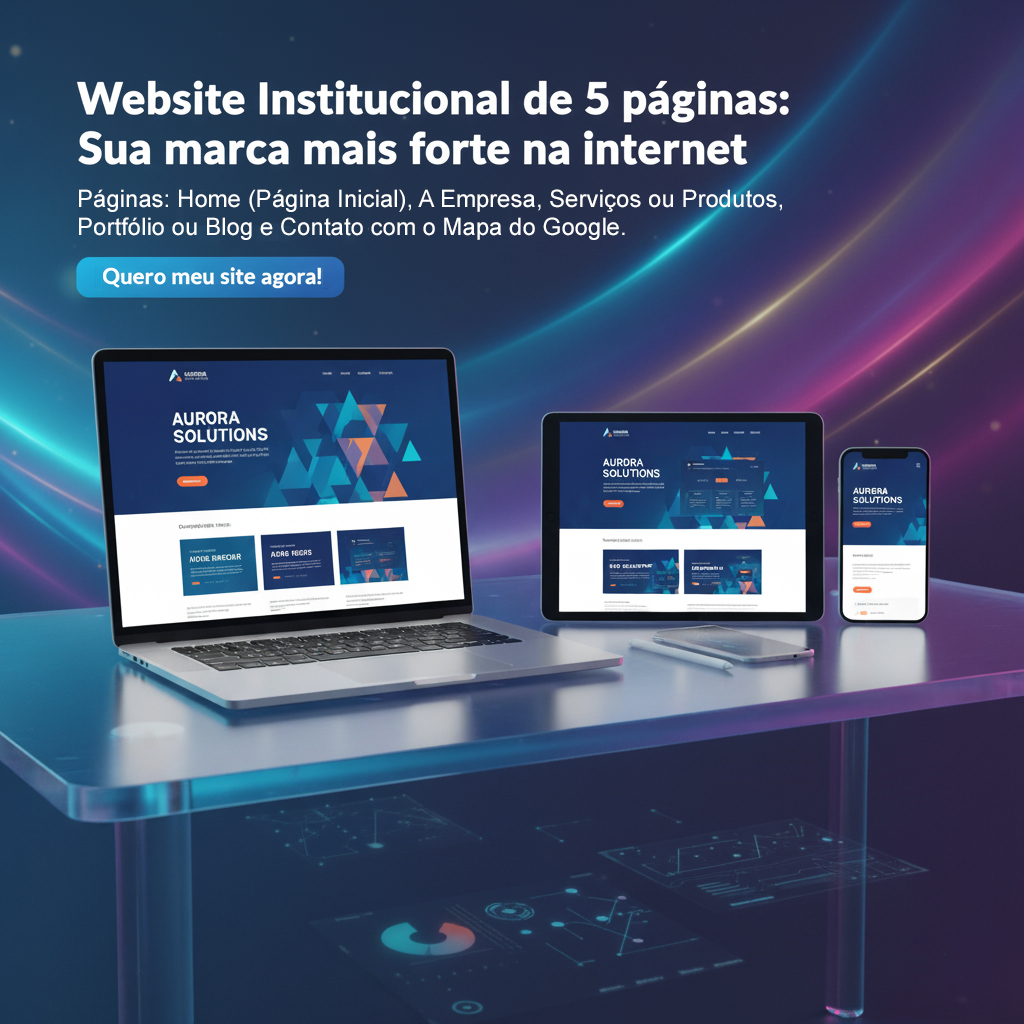 Website Institucional de 5 páginas: sua marca mais forte na internet
